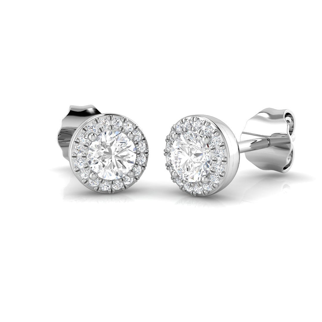 Halo Diamond Ring 0.43ct – SE4775-3.50 – 18k White Gold