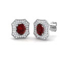 Ruby Diamond Ring 1.1ct – SE4810~RY – 18k White Gold