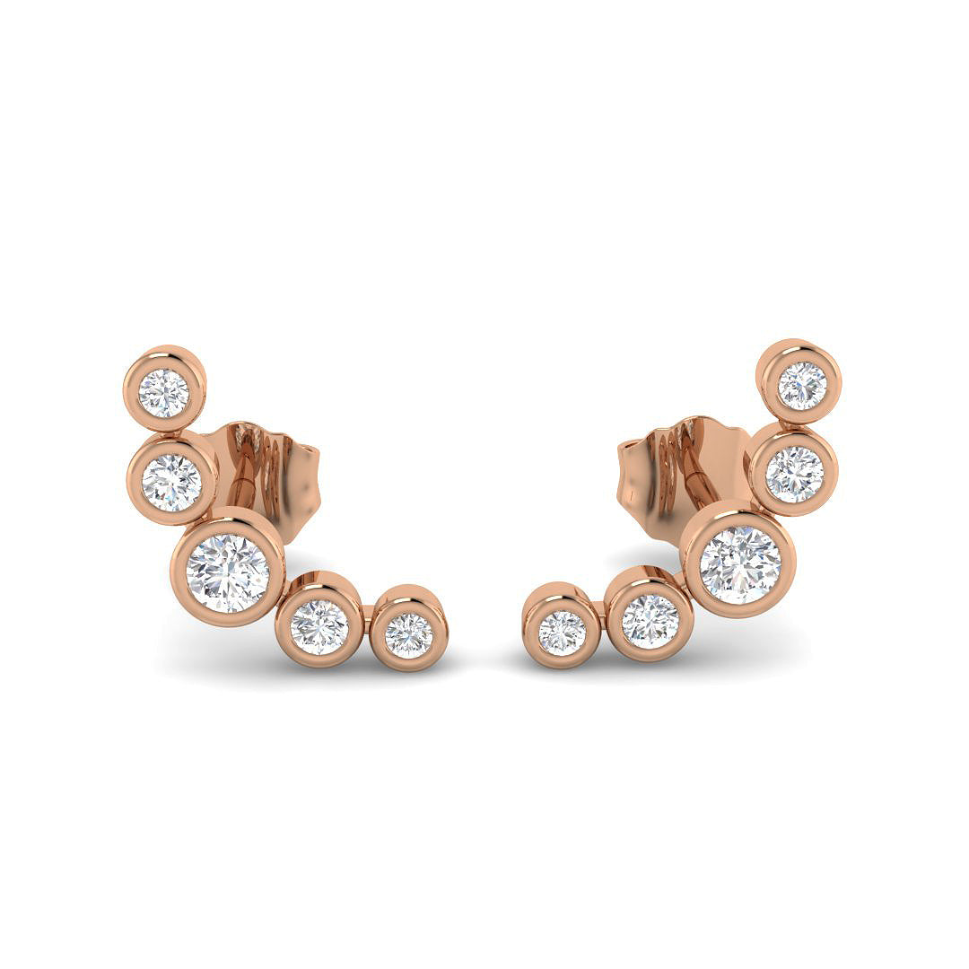 Crawlers Diamond Ring 0.15ct–0.27ct – SE4865 – 18k Rose Gold