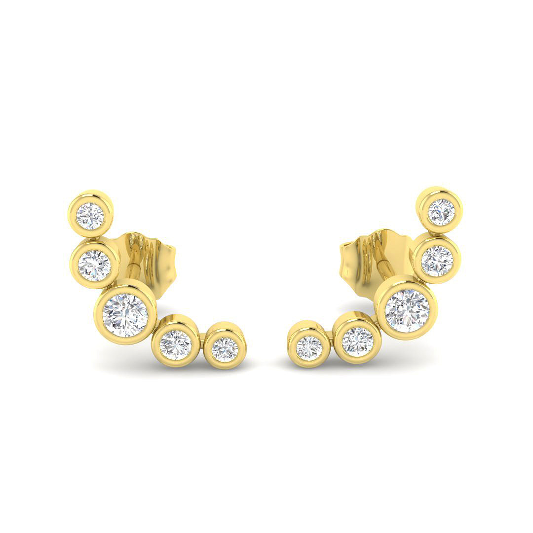 Crawlers Diamond Ring 0.15ct–0.27ct – SE4865 – 18k Yellow Gold