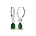 Emerald Diamond Ring 1.49ct – SE4969~EM – 18k White Gold