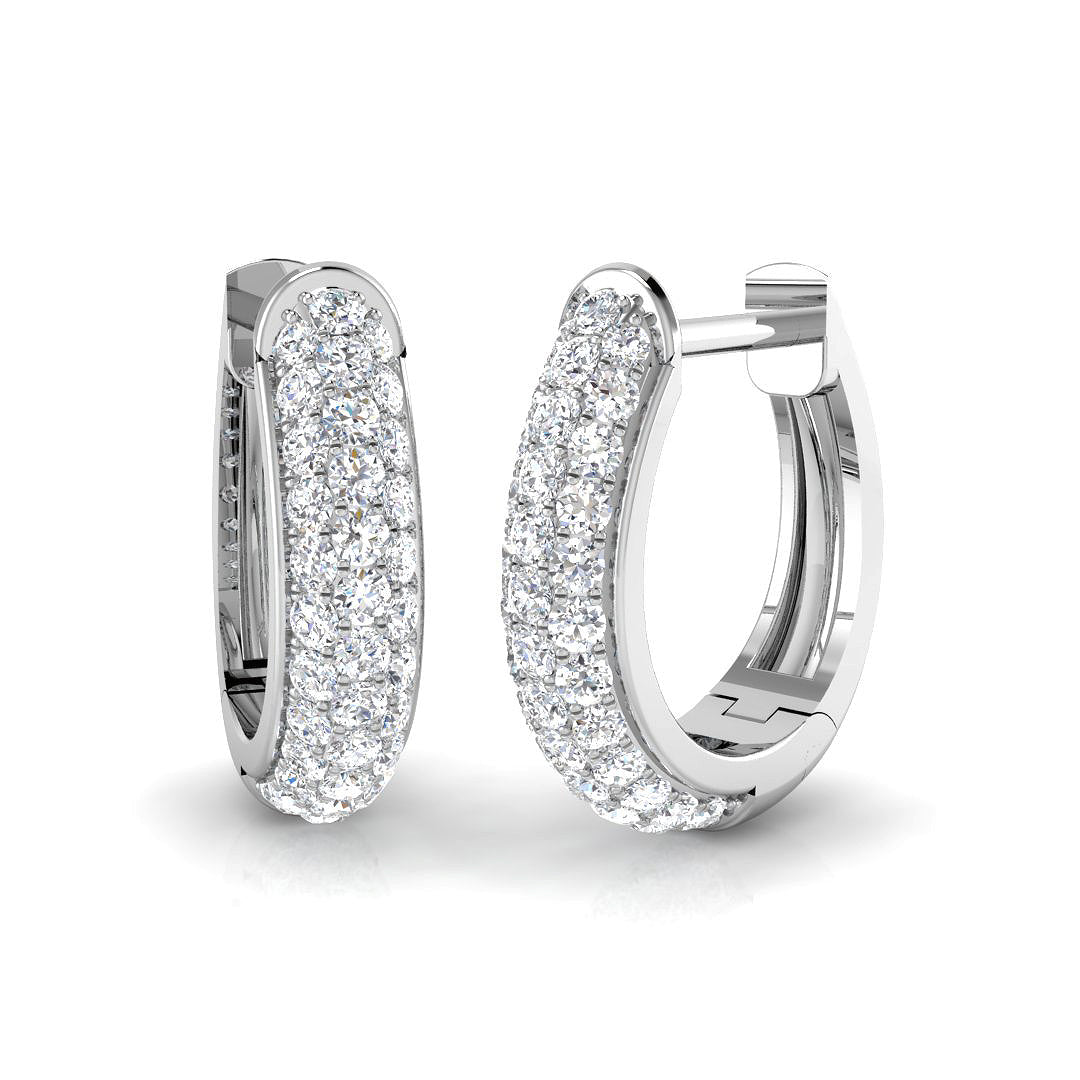 Hoops Diamond Ring 0.48ct – SE4979 – 18k White Gold