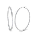 Hoops Diamond Ring 3.22ct – SE5165 – 18k White Gold