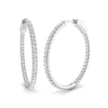 Hoops Diamond Ring 1.0ct–1.27ct – SE5200 – 18k White Gold