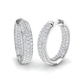 Hoops Diamond Ring 1.62ct – SE5253 – 18k White Gold