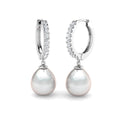 Pearl Diamond Ring 8.53ct – SE5281~PL – 18k White Gold