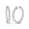 Hoops Diamond Ring 2.92ct–5.01ct – SE5304 – 18k White Gold