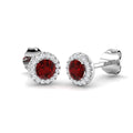 Ruby Diamond Ring 0.44ct–1.36ct – SE5375~RY – 18k White Gold