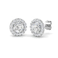 Halo Diamond Ring 1.2ct – SE5526-5.0MM – 18k White Gold
