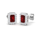Ruby Diamond Ring 0.85ct – SE5569~RY – 18k White Gold