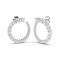 Hoops Diamond Ring 1.49ct – SE5689 – 18k White Gold