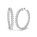 Hoops Diamond Ring 11.32ct – SE5974 – 18k White Gold