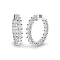Hoops Diamond Ring 6.75ct–8.36ct – SE5976 – 18k White Gold