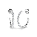 Hoops Diamond Ring 0.56ct–0.69ct – SE6067 – 18k White Gold
