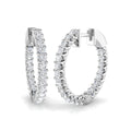 Hoops Diamond Ring 1.31ct–8.72ct – SE6025 – 18k White Gold