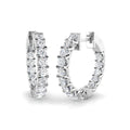 Hoops Diamond Ring 1.62ct – SE6113 – 18k White Gold