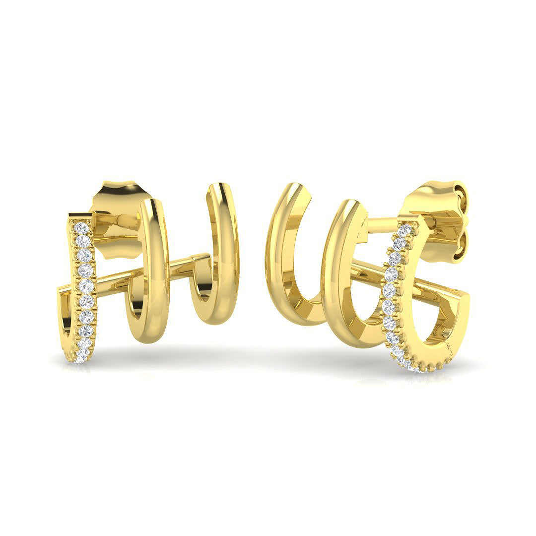 Crawlers Diamond Ring 0.05ct – SE6166 – 18k Yellow Gold