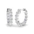 Hoops Diamond Ring 1.55ct – SE6225 – 18k White Gold