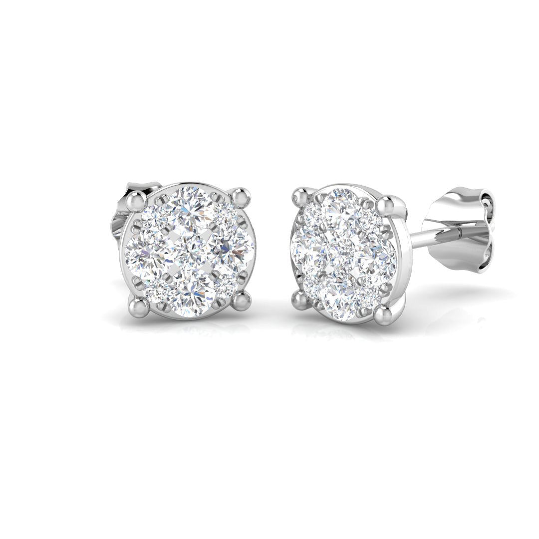 Cluster Diamond Ring 0.72ct–0.73ct – SE6283 – 18k White Gold