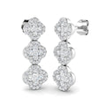 Clover Diamond Ring 1.04ct – SE6348 – 18k White Gold