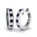 Hoops Diamond Ring 1.5ct – SE6481~BS – 18k White Gold