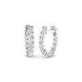 Hoops Diamond Ring 1.43ct – SE6505 – 18k White Gold