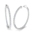 Hoops Diamond Ring 3.63ct – SE6529 – 18k White Gold