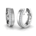 Hoops Diamond Ring 0.12ct – SE6561 – 18k White Gold