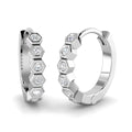Hoops Diamond Ring 0.11ct – SE6578 – 18k White Gold
