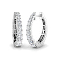 Hoops Diamond Ring 0.85ct – SE6607 – 18k White Gold