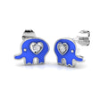 Kids Earrings Diamond Ring 0.19ct – SE6768~ENM – 18k White Gold