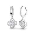 Clover Diamond Ring 0.96ct–1.04ct – SE6870 – 18k White Gold