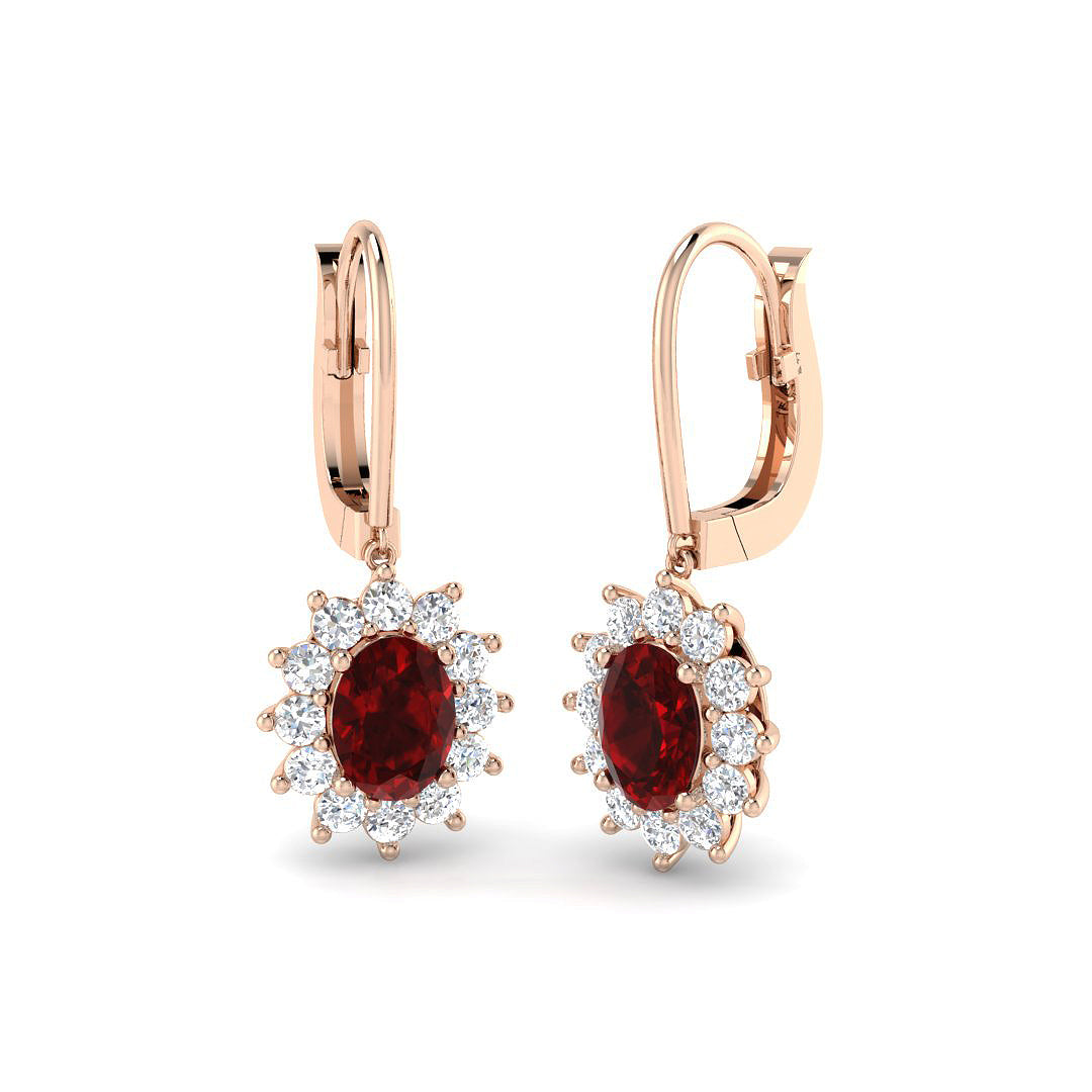 Ruby Diamond Ring 3.78ct – SE6951~RY – 18k Rose Gold