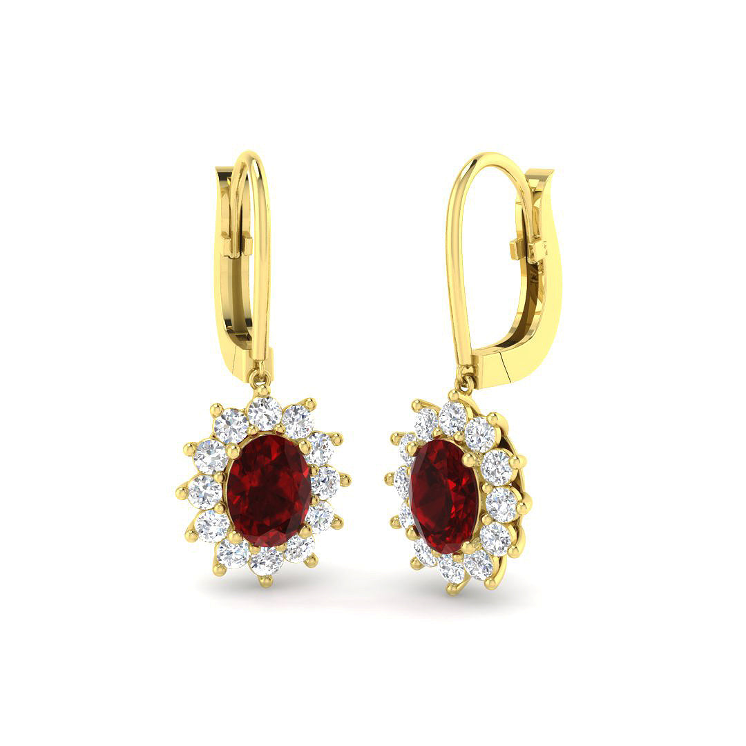 Ruby Diamond Ring 3.78ct – SE6951~RY – 18k Yellow Gold