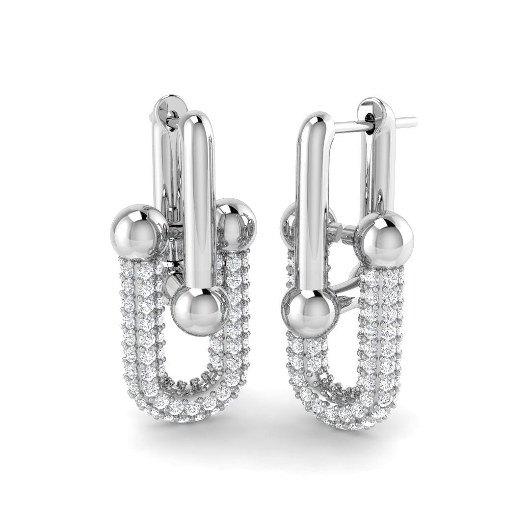 Paper Clip Diamond Ring 2.25ct – SE6966 – 18k White Gold