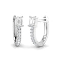 Hoops Diamond Ring 0.51ct – SE6982 – 18k White Gold