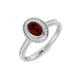 Ruby Diamond Ring 0.64ct – SL8359~RY – 18k White Gold