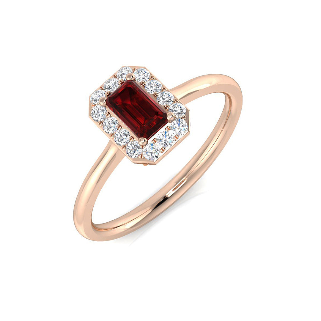 Engagement Diamond Ring 0.54ct – SL8395~RY – 18k Rose Gold