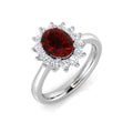 Ruby Diamond Ring 1.78ct–4.27ct – SL8826~RY – 18k White Gold