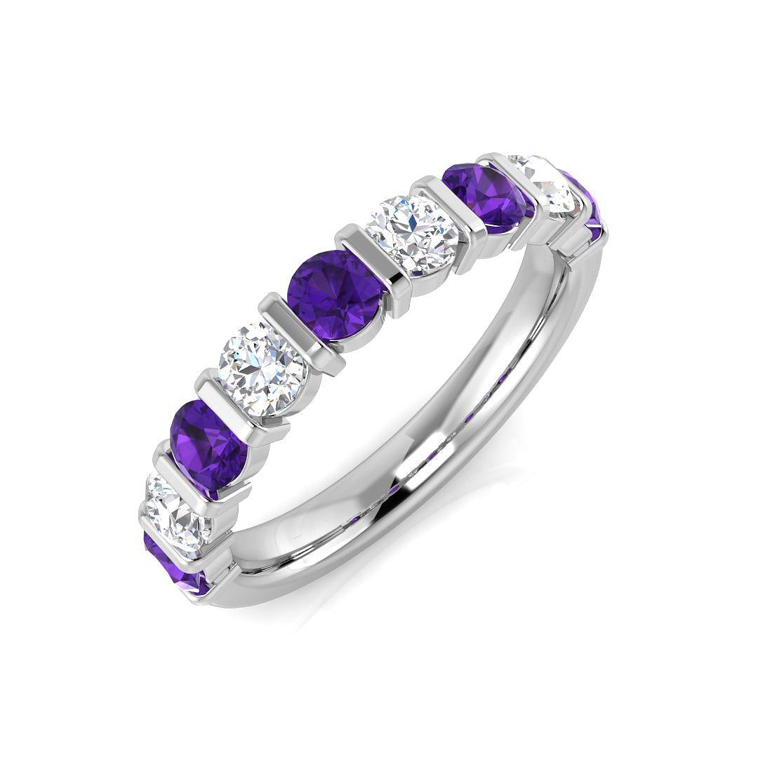 Eternity Diamond Ring 0.9ct – SL7344~AME – 18k White Gold
