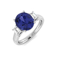 Tanzanite Diamond Ring 2.9ct – SL7486~TZ – 18k White Gold