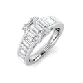 Baguette & Brilliant Diamond Ring 1.09ct–1.92ct – SL8304 – 18k White Gold