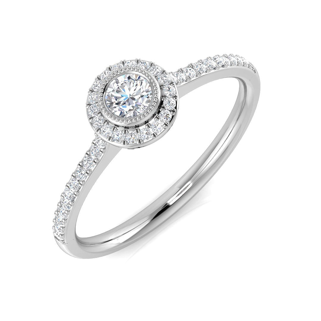 Engagement Diamond Ring 0.25ct – SL8388 – 18k White Gold