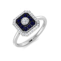 Vintage Diamond Ring 0.45ct–0.78ct – SL8503~BS – 18k White Gold