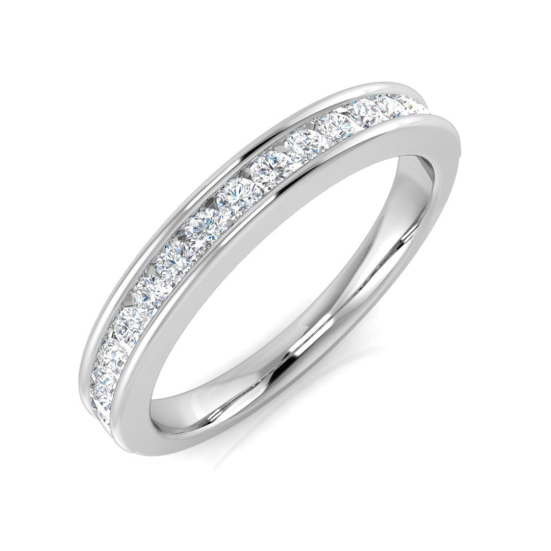 Half Eternity Diamond Ring 0.38ct – SL8514 – 18k White Gold