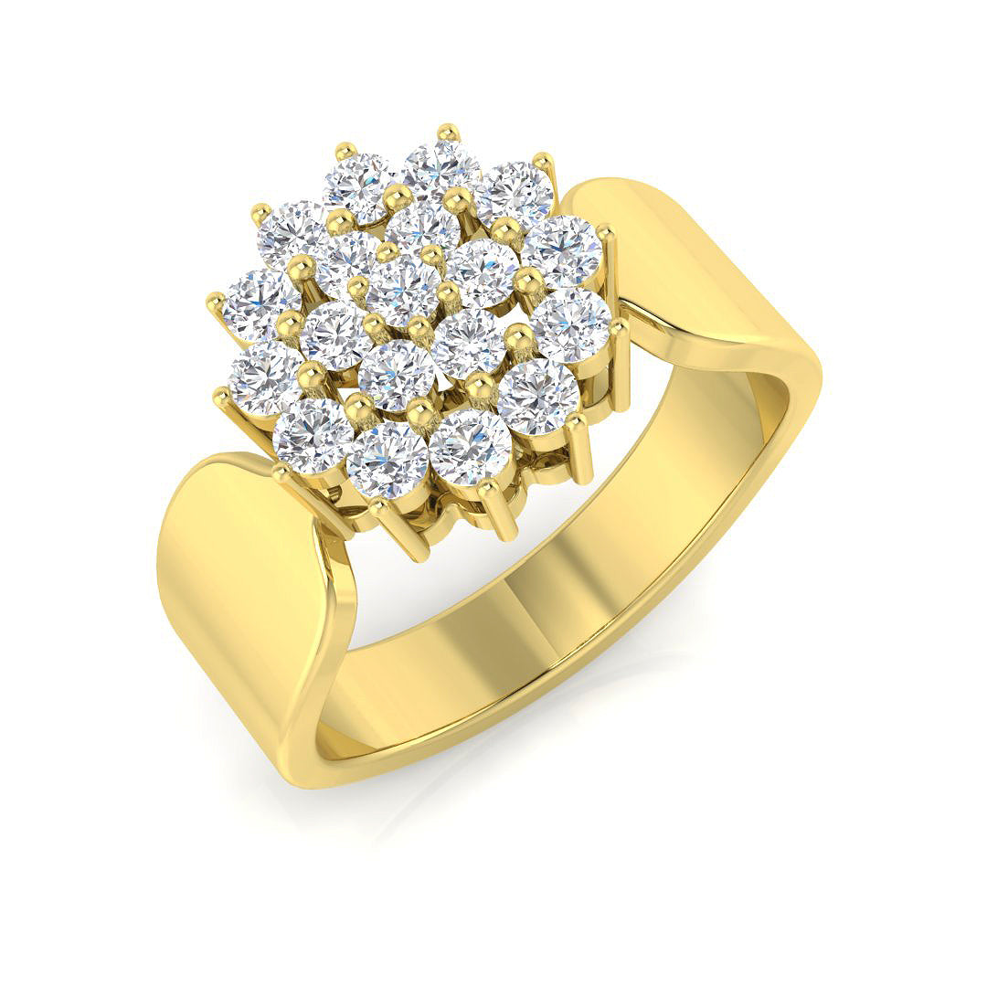 Fancy Diamond Ring 0.5ct – SL8522 – 14k Yellow Gold