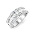 Baguette & Brilliant Diamond Ring 1.15ct–1.17ct – SL8783 – 18k White Gold