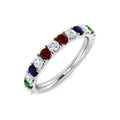 Ruby Diamond Ring 0.75ct – SL8930~MIX – 18k White Gold