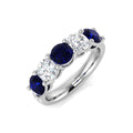 Five Stone Diamond Ring 2.55ct – SL8942~BS – 18k White Gold