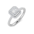 Baguette & Brilliant Diamond Ring 0.38ct–1.02ct – SL7415 – 18k White Gold